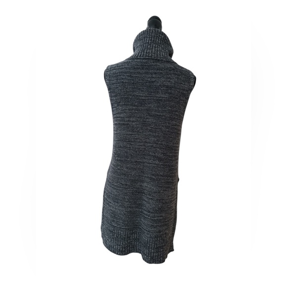 Banana Republic Blue Gray Sleeveless Turtleneck Sweater Tunic Size Small - Picture 3 of 9